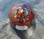 Francisco Lindor Fanatics UnderWraps Autographed Art Baseball  1:164  1/1  Mets