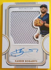 Xander Bogaerts 2022 Topps Definitive /30 Relic Jersey Patch Autograph #ARC-XB