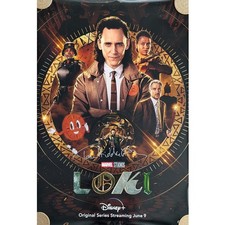 Tom Hiddleston Signed Loki 27x40 Poster #2