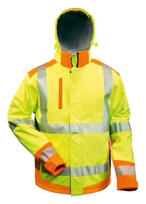Elysee Warnjacke Rickmer Softshell M gelb / orange - 23446/M