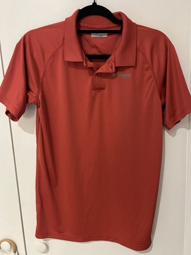 Columbia PFG Polo Shirt Boys Youth Coral Polyester Performance Fishing XL 18/20