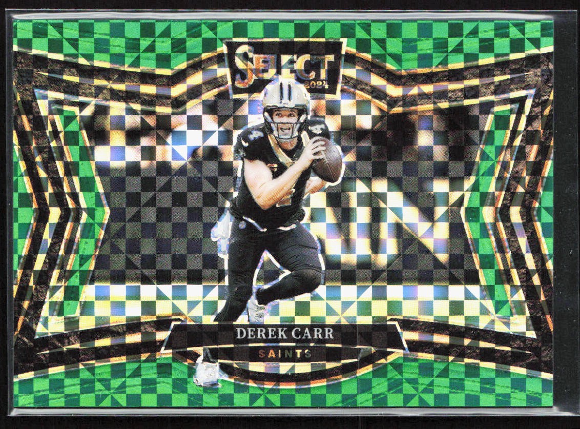 2024 Panini Select Derek Carr Green Field Level Prizm /5 #430 New