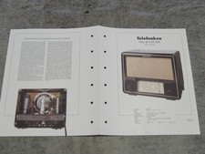 Schaltplan Telefunken R&ouml;hrenradio Radio Filius 8H43GW von 1948 Rundfunkmuseum