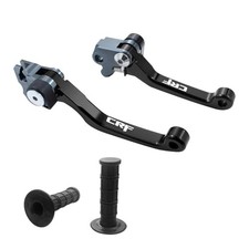 CNC Aluminum Foldable Brake Clutch Lever Handle CRF125F 2014-2022 black
