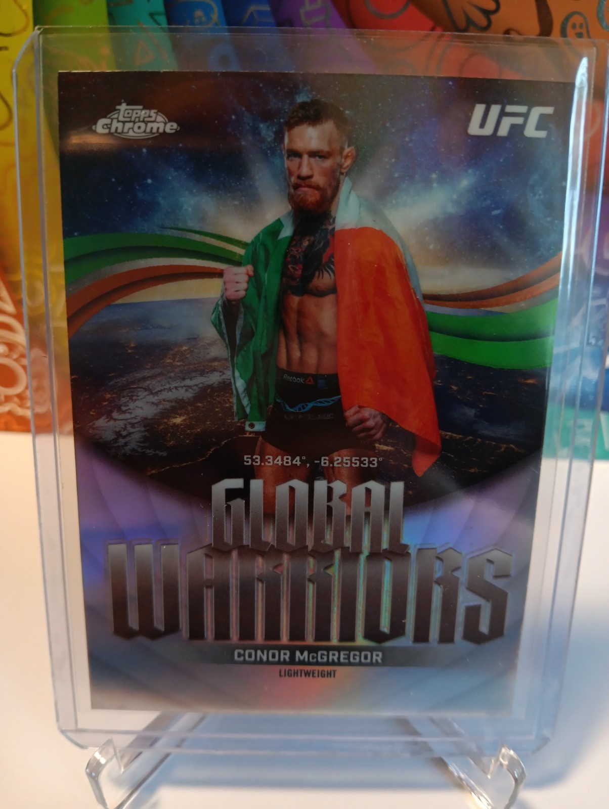 CONOR MCGREGOR 2026 Topps Chrome UFC Global Warriors Refractor #GW-8 view 2