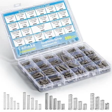 380PCS Stainless Steel Compression Springs Assortment Kit - Small & Tiny Springs