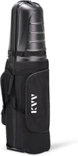 KVV H-Series Semihard Golf Travel Bag, ABS Hard Shell Top and Water Resist Polye
