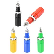 5 Pcs Audio Terminal Connector Binding Post 4mm Banana Jack Panel Mount 5 colors