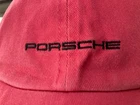 2026 PORSCHE DESIGN FANWEAR 100% COTTON PINK HAT W/EMBROIDERED PORSCHE LOGO NIB.