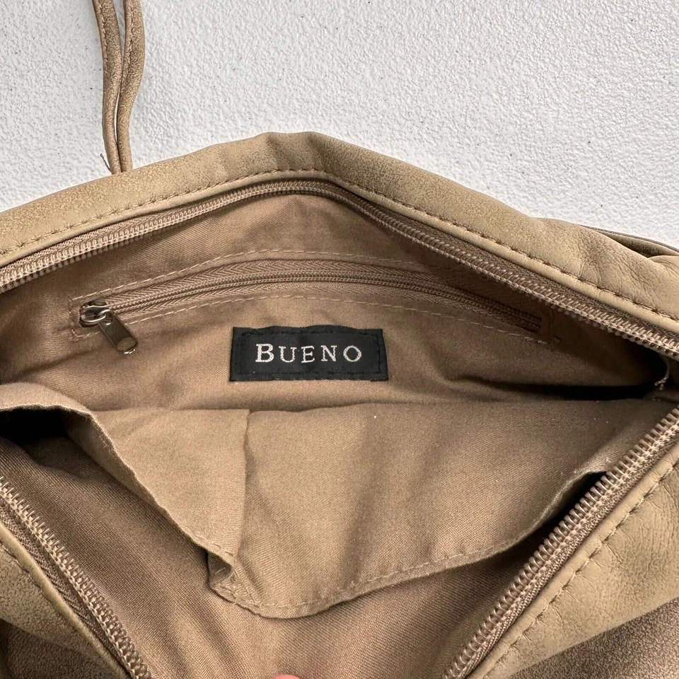 Bolso Bandolera Bueno Tostado Imitación Gamuza Ajustable Festival Western Cartera Bolsillo Boho Foto 2 de 4