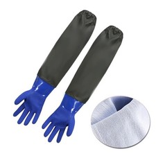Non-Slip Gloves Long Rubber Gloves Cleaning Gloves Rubber Work Gloves