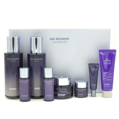 O HUI Age Recovery 3pcs Special Set 8 Items Firming Anti Wrinkle K-Beauty