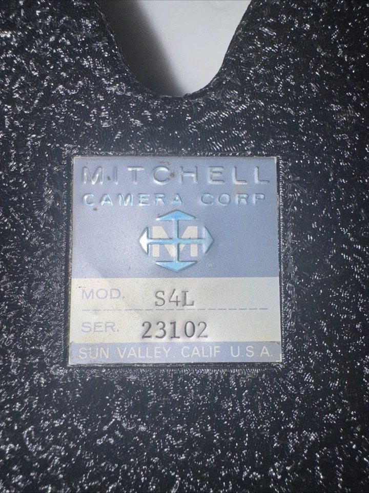 REVISTA DE PELÍCULA CÁMARA DE CINE MITCHELL S4L 35mm DE COLECCIÓN SN 23102 Foto 2 de 4