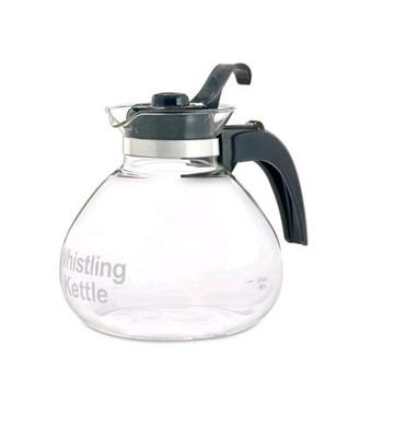 Schott Duran Whistling Kettle 12 Cup Teapot Glass Made In Germany NEW
