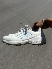 adidas ZG23 Lightstrike Pro Mens Golf Shoes Spiked White Blue