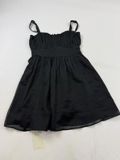 Abercrombie & Fitch Dress Womens Medium Black Sweetheart Fit & Flare Sundress