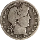 1893-S Barber Half Dollar