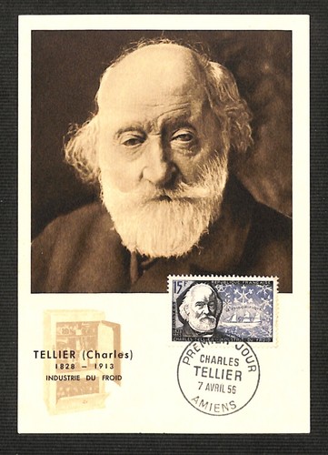 FDC - Carte MAXIMUM - PREMIER JOUR - Charles TELLIER - 1956