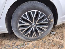 Wheel 16x6-12 Alloy Black Painted Pockets Fits 19-21 Jetta 896992