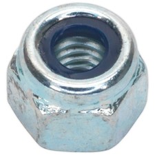 Image of Sealey Nylon Lock Nut M5 Zinc DIN 982 Pack of 100