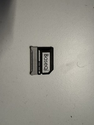 BaseQi Aluminium MicroSD Adapter für Microsoft Surface Book2/3, Macbook Pro/Air