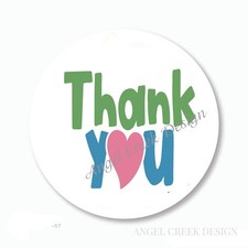 THANK YOU PARTY FAVORS LABELS THANK YOU STICKERS THANK YOU HEART ENVELOPE SEALS