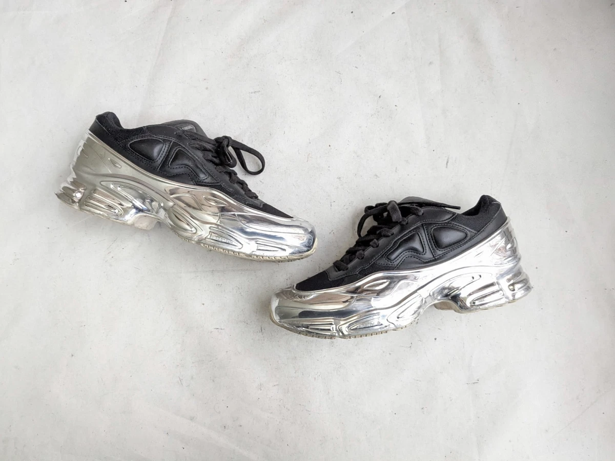 Adidas Ozweego Raf Simons Unity Ink Silver Metallic Size 11.5 Sneakers Shoes adidas Raf Simons x Ozweego Mirrored - Black for Sale  main image 3