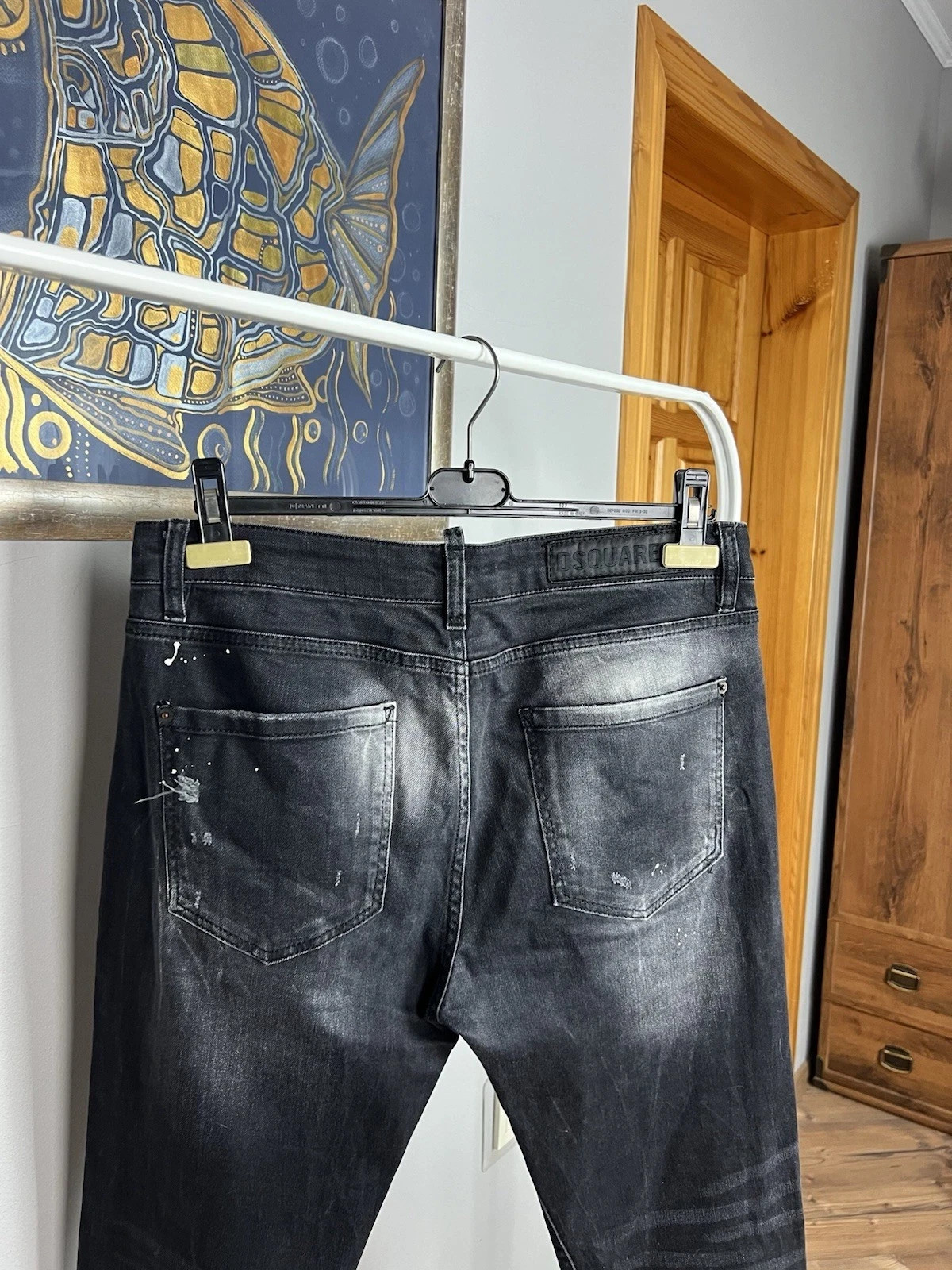 Dsquared2 Slim Jean Patchwork Black Distressed De… - image 11