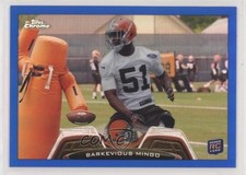 2013 Topps Chrome Blue Border Refractor 40/199 Barkevious Mingo #106 0gg