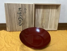 Echizen lacquerware tray Candy bowl Diameter 27cm H 7cm Made in Japan