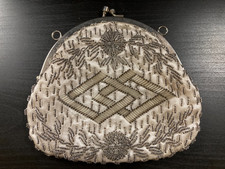 Perlentasche Glasperlen Theatertasche Art Deco Handtasche