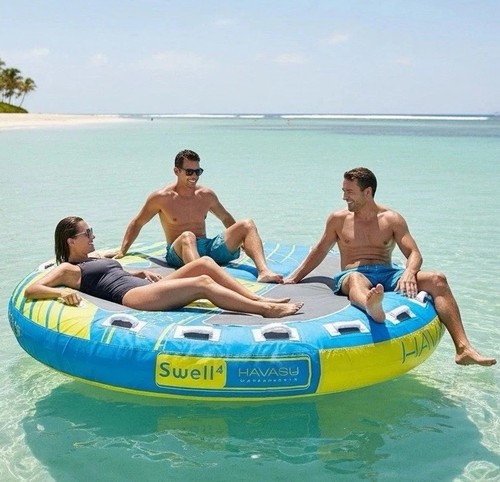 Premium Material, 510 lb Capacity, Towable Tube for 1-4 Rider Boating, Lounge