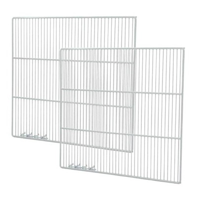 Set of 2 Commercial Freezer and Refrigerator Replacement Shelves (24.5'' x 22....
