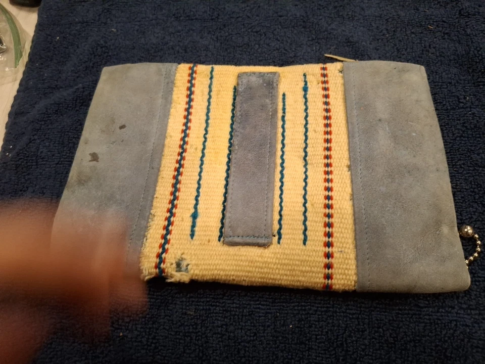 Vintage Chimayo Purse Clutch Hand Woven 100% Wool New Mexico 1940s - Image 4 of 4