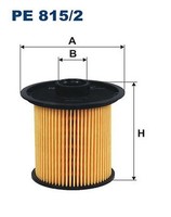 Filtron PE 815/2 Kraftstofffilter FüR Dacia, Renault