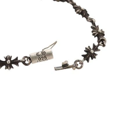 Chrome Hearts Tiny ECH Plus Bracelet Bracelet Ag925 11 Links Auth