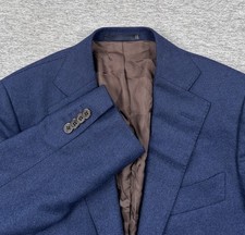 Suitsupply Blazer Mens 34 Tag Blue Wool 120s Lazio Slim Vitale Barberis Canonico