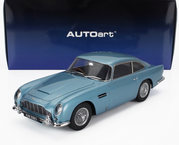 Statisches Modellauto Autoart Aston Martin DB5 1964 Blau Modellbau Massstab 1/18-image
