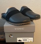 Vionic Women’s Leather Mules Ambrosia Black Size 7.5 New With Box Medium Width — photo 4