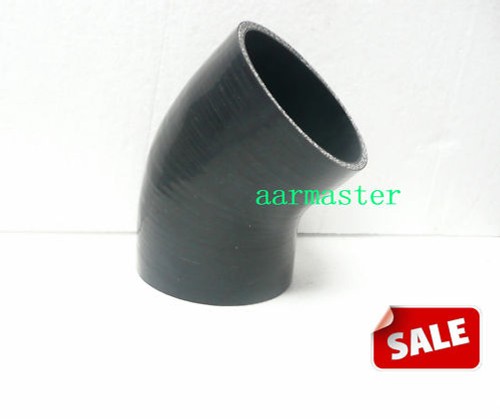 Silicone 45 degree Elbow Hose 102mm /4 inch Black - Picture 2 of 2