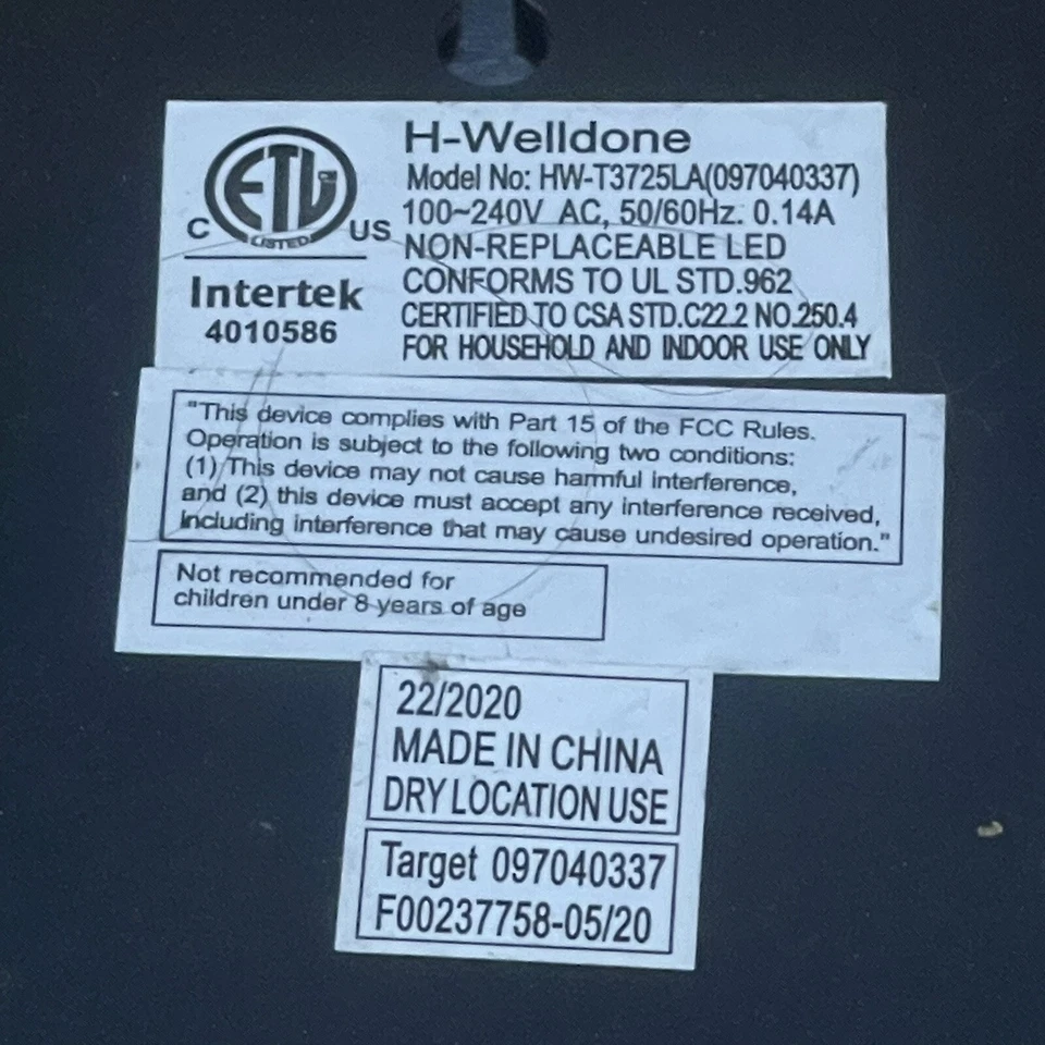 H-Welldone HW-T3725LA placar relógio de tiro decoração esportiva infantil placa de LED plug-in - Imagem 2 de 3