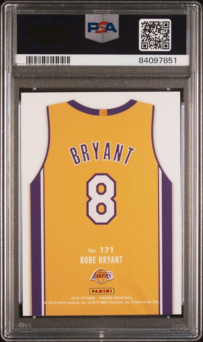 Kobe Bryant 2018 Panini Threads #171 PSA 10 GEM MINT Lakers