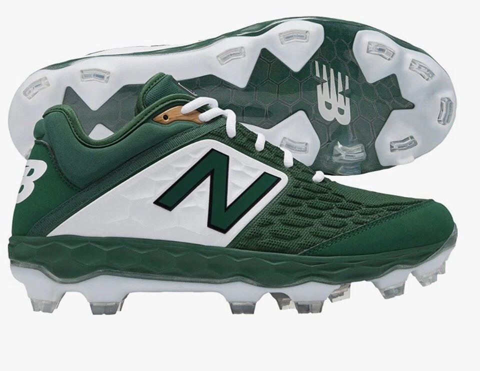 New Balance 3000 V4 Metal Baseball Cleats Green/White sz 17 eBay