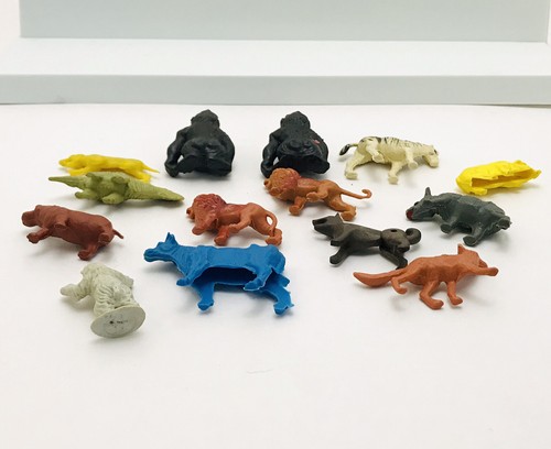 Toy Animals Figures Mixed Lot 1980’s Toys Marx VTG Plastic Hong Kong Singapore - Picture 12 of 12