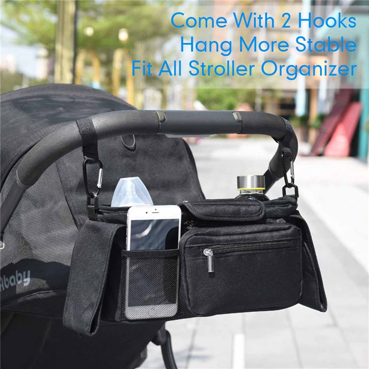 Universal Baby Pram Stroller Organiser Caddy Organizer Storage