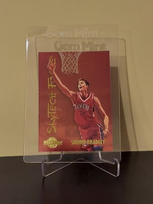 1995 Skybox SkyTech Force Basketball Shawn Bradley #SF4 Philadelphia 76ers