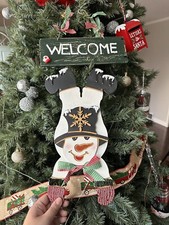 Welcome Snowman door decor