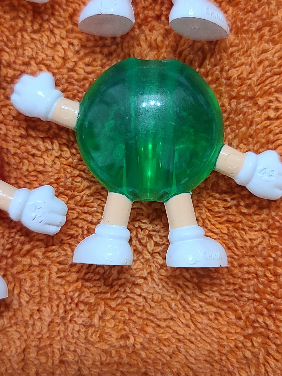 Set of 4 M&M Figure Figurine Lot Holiday Lightclips Christmas Light