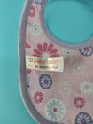 American Girl Bitty Baby Floral Embroidered Baby Doll Bib Purple Pink EUC — photo 8