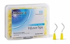 DENTAL DISPOSABLE METAL INFUSOR YELLOW TIP WITH BRUSH PADDED 100/BAG